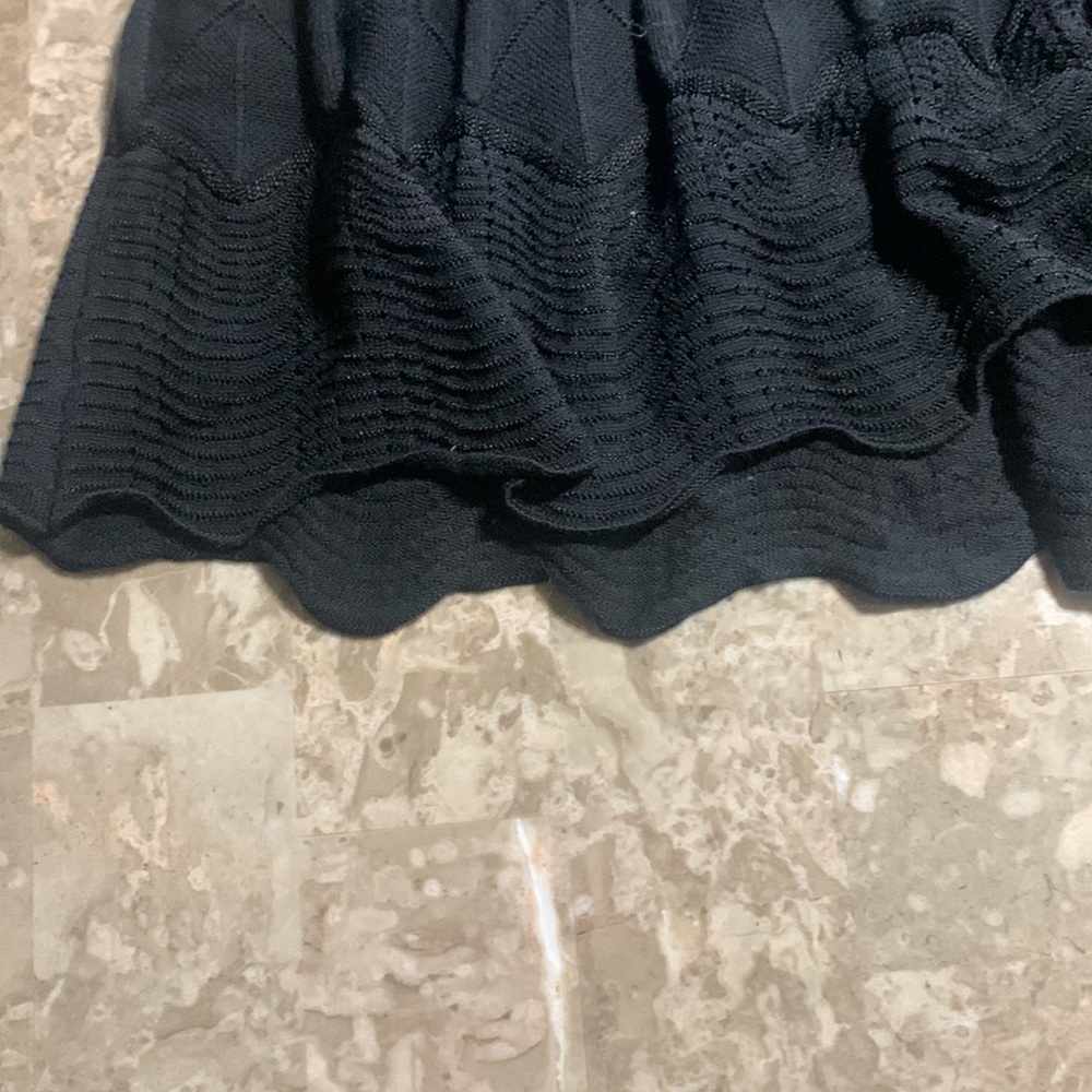 Missoni Women's Black Knit Skirt Scalloped Bottom Size 46/Large R113 - Picture 5 of 14